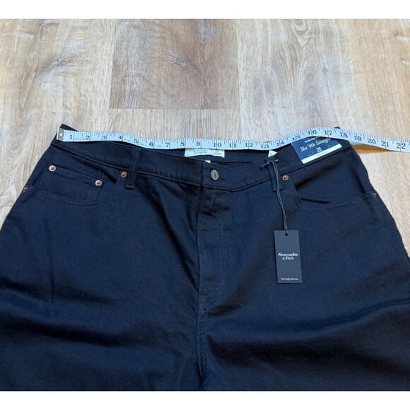 Abercrombie & Fitch Curve Love The 90s Straight Ultra High Rise Jeans Size 34 Sh - Picture 6 of 7
